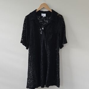 Elegant Black Lace Dress